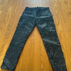 Banana Republic worn once Sloan 0P pants black and silver